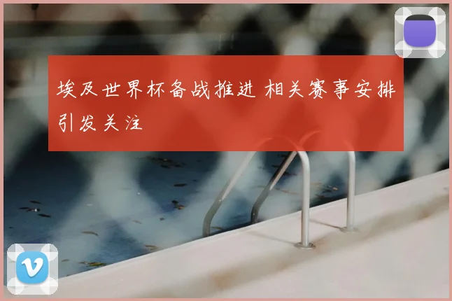 埃及世界杯备战推进 相关赛事安排引发关注